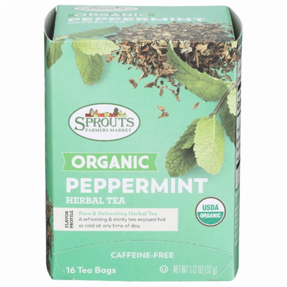 SPT Organic Peppermint Herbal Tea 16 ct