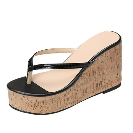 

Mackneog Wedges Shoes Women Sandals Comfort With Elastic Ankle Strap Casual Bohemian Beach Shoes Slip On Rhinestone Sandals Women Flats Open Toe Gift on Clearance