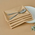 thumbnail image 1 of TRAHOO-Cloth Napkins 20 x 20 Inch Weaved Texture Pattern Soft Comfortable and Luxury Serviette for Restaurant Family Dinners Weddings Parties and Banquets Set of 4 Pieces, Beige, 1 of 4