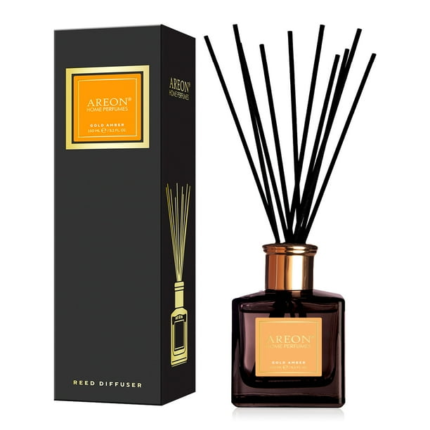 Ambientador Difusor Areon Perfume Premium Varillas 150ml Aroma Gold Amber