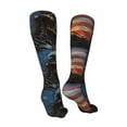thumbnail image 3 of Yiaed Cyberpunk Skull American Flag Print Great elasticity Adult Stockings Sports socks for Men and Women-One Size, 3 of 8