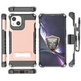 thumbnail image 3 of Tri-Shield Combination for iPhone 13 Case, Nakedcellphone [Military Grade] Rugged Cover with Metal Kickstand [Includes Wrist Strap Lanyard + Belt Clip Holster], 3 of 10