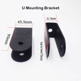 thumbnail image 4 of Swivel Pulley Block, Single Pulley Block with U-Mount Bracket Swivel Lifting Pulley Roller Wheel for Wire Rope Cable Pulley Strength Training, 1PC, 4 of 5