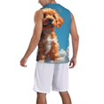 thumbnail image 2 of Sikiie Blue Sky Cloud Puppy Basketball Jersey Reversible Men's Mesh Athletic Sports Shirts Training Practice S-4XL3X-Large, 2 of 6