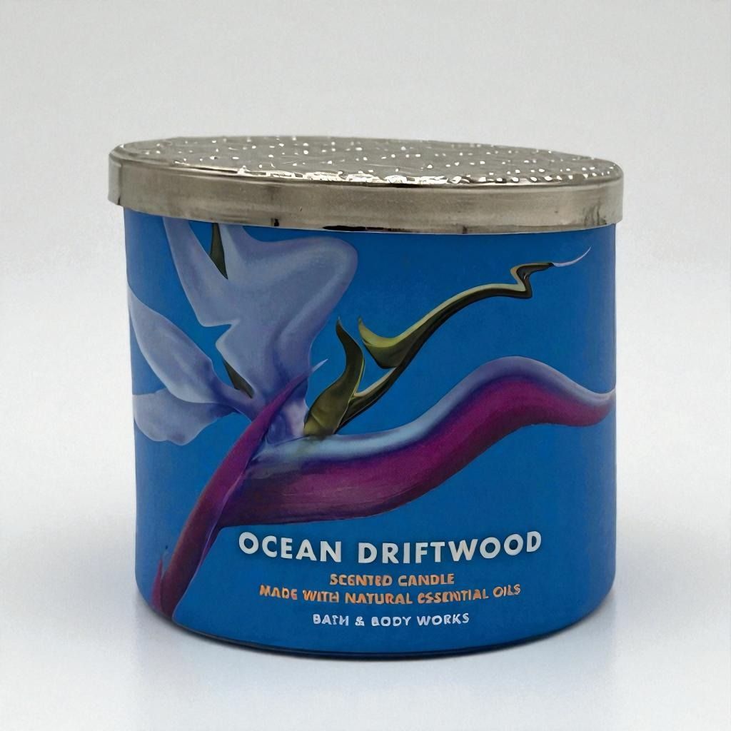 Bath and Body Works Ocean Driftwood Scented 3-Wick Candle (14.5 oz / 411 g)