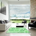 thumbnail image 7 of Ahgly Company Machine Washable Indoor Square Transitional Green Area Rugs, 7' Square, 7 of 7