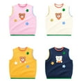 thumbnail image 3 of KYAIGUO Toddler Kids Spring Fall Vest for Boys Girls,Baby Cotton Round Neck Pullover Waistcoat Cute Cartoon Tops Sleeveless Jacket for 2-7Y, 3 of 7