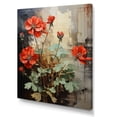 thumbnail image 2 of Designart "Red Geraniums Scarlet Bloom Collage I" Floral & Botanical Wall Decor, 2 of 5