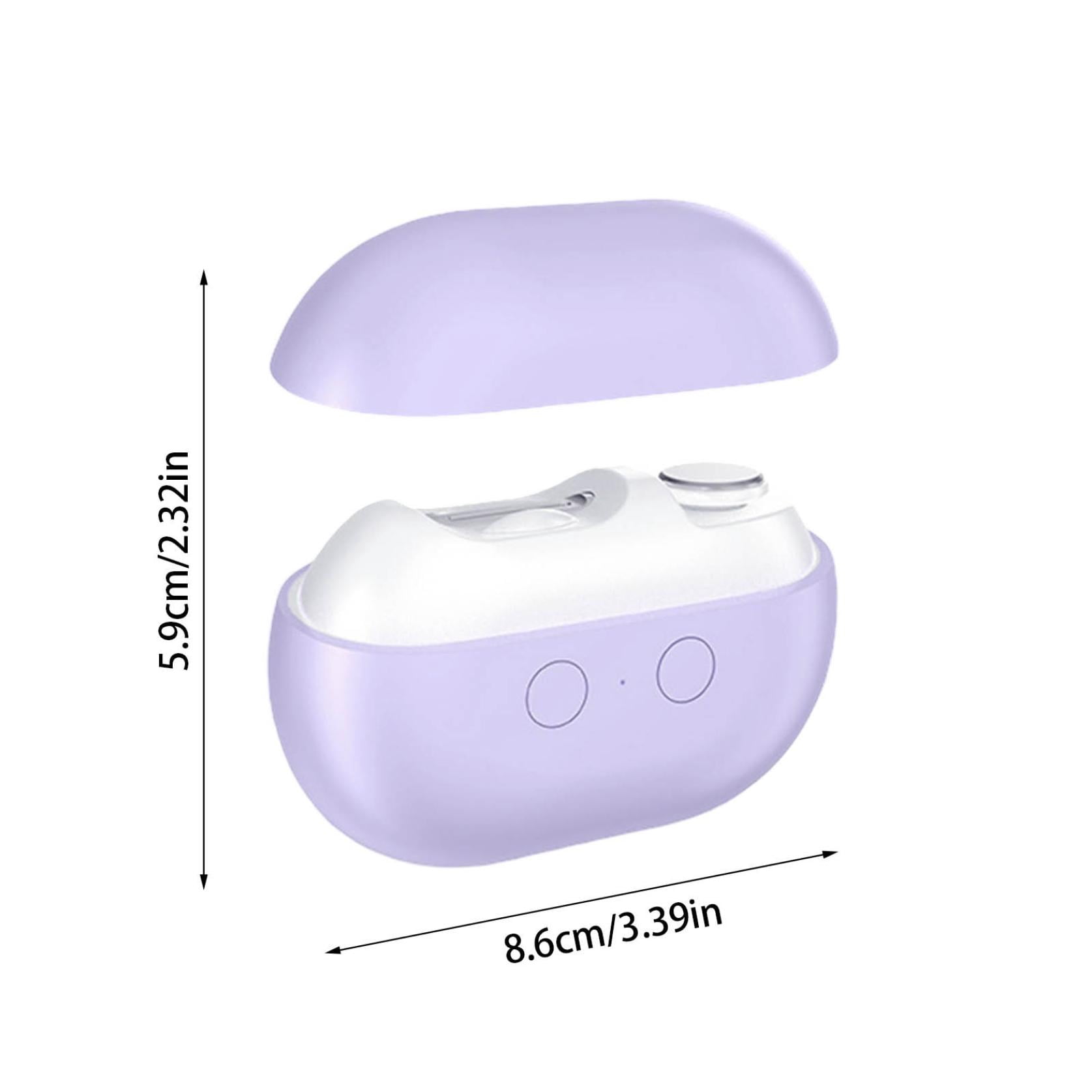 KUHBRCA Toenail Grinder for Thick Toenails Human Electric Nail Clipper, Automatic Nail Trimmer, 3 In 1 Nail & Remover for Hands & Feet Ideal for Elderly & Kids, White