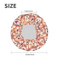 thumbnail image 5 of KLL Corgi Head with Floal Pattern Shower Cap & Bath Cap for Women,Reversible Oversized Waterproof Shower Caps for all Hair Lengths,Elastic Reusable Bathing Hair Cap, 5 of 7