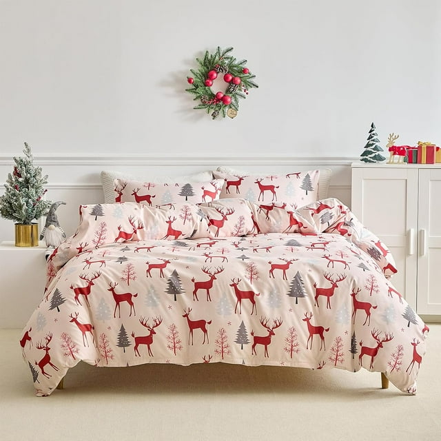 Duvet Cover Queen Tree Branches Pattern Bed Sets Ultra Soft Microfiber Bed Set Piece Breathable Queen Duvet Cover Set with Zipper Closure Corner Ties (x )