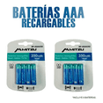 thumbnail image 2 of Cargador Malubero Con 26 Baterías Recargables 8 AAA 18 AA Recargas soportadas 1000 veces, 2 of 3