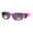 Pink, variant on Polarized Womens 2 Tone 60mm Rhinestone Studded Oval Fit Over Sunglasses Red