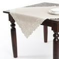 thumbnail image 3 of Saro Lifestyle Embroidered Design Linen Blend Table Runner or Topper or Placemats (set of 4) natural-topper 34" x 34" Single, 3 of 5