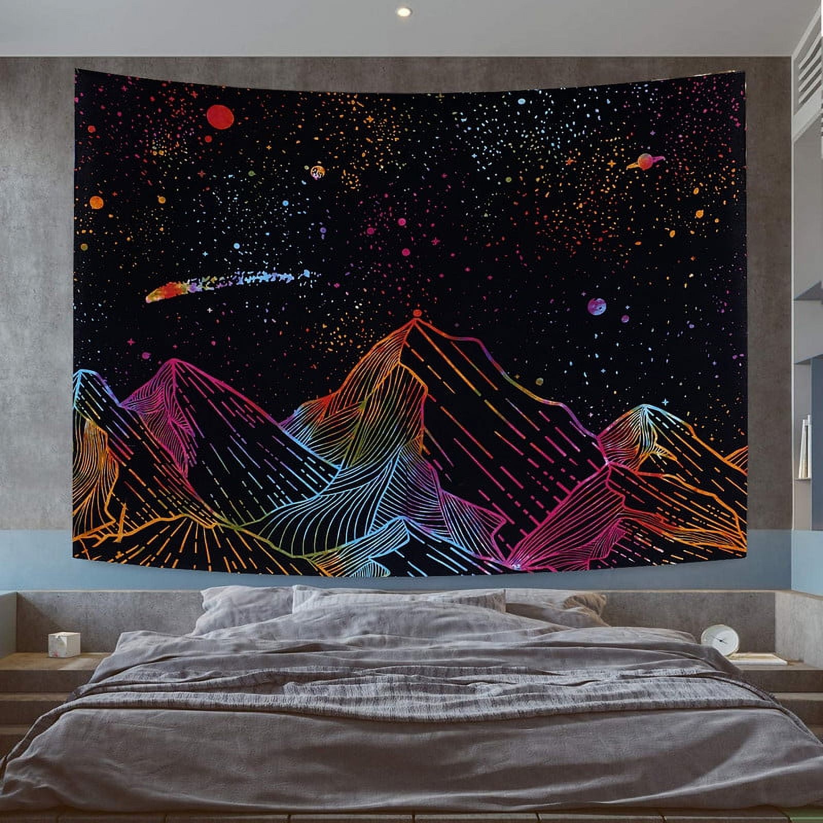 Hanging tapestry online over bed