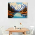 thumbnail image 2 of ONETECH Mountain Wall Art Framed Snow Mountain and Lake Pictures Canvas Wall Art Home Decor Wall Art Canvas Paintings Ready to Hang Modern Artwork for Office, Bedroom, Living Room and Kitchen 16\x12\, 2 of 4