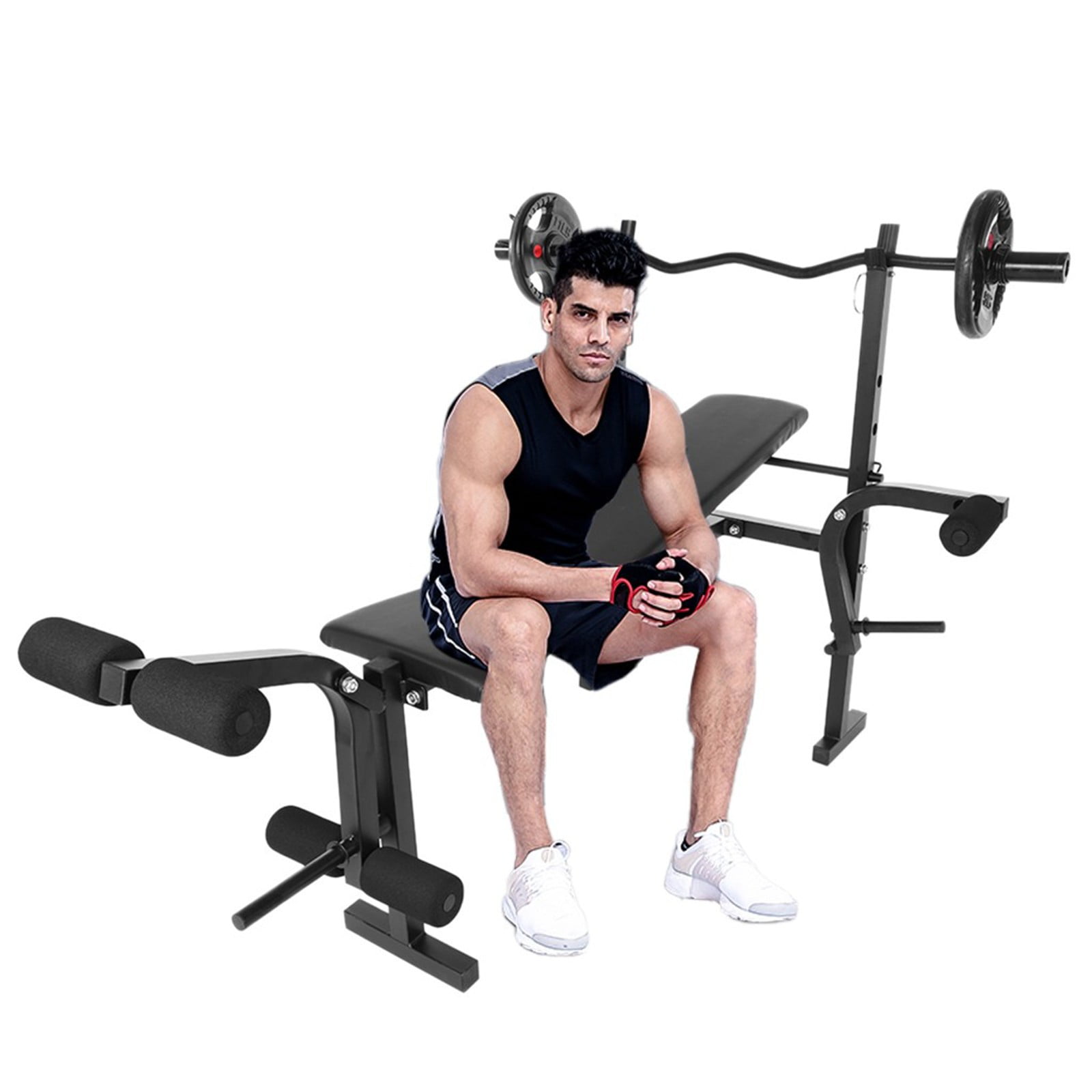 Details about   Weight Bench Barbell Lifting Press Gym Equipment Exercise Adjustable Incline 
