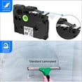 thumbnail image 2 of GREENCYCLE 1 Pack Compatible for Brother TZ TZe 131 TZ-131 TZe-131 Standard Laminated 1/2 Inch Black on Clear Label Tape Replacement for P-Touch PT-P700 PT-D200 PTD400AD PT-1290 Label Printer, 2 of 7