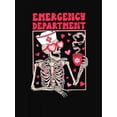 thumbnail image 2 of Women's Fun & Creative Doctor Skull Graphic Tee - Casual Crew Neck Short Sleeve, Stretchy Polyester Blend, Machine Washable - Perfect for SummerFather's Day, Mother's Day, New Year, Spring Festival,, 2 of 6