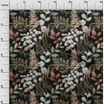 thumbnail image 2 of oneOone Cotton Jersey Black Fabric Leaves Sewing Craft Projects Fabric Prints By Yard 58 Inch Wide, 2 of 4