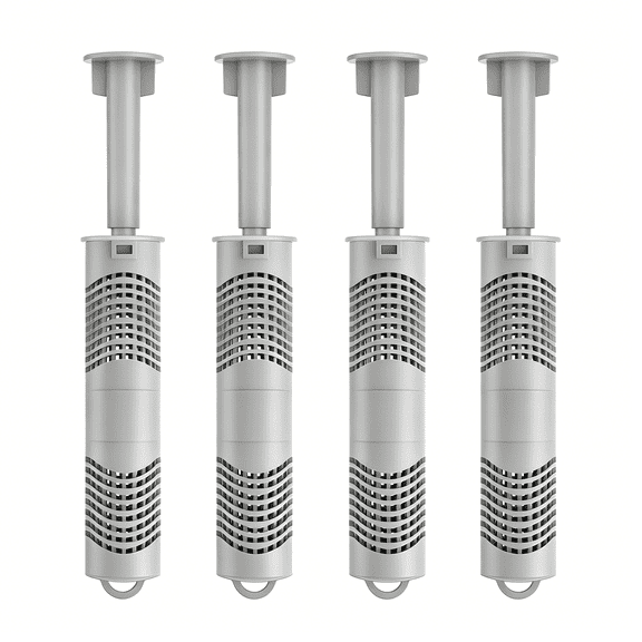 QARUN Hot Tub Silver Ion Mineral Cartridge for Hot Spring Spas (4-Pack) | Replacement Stick for Ag 80010 & 71325 | 16-Month Fresh and Odorless Crystal Clear Water Care