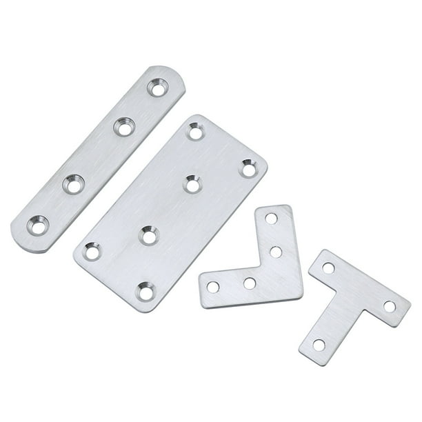 Código de ángulo de acero inoxidable Soporte de ángulo recto de 90 grados Soporte de hierro triangular Pieza de conexión Herraje reforzado Soporte laminado tipo L