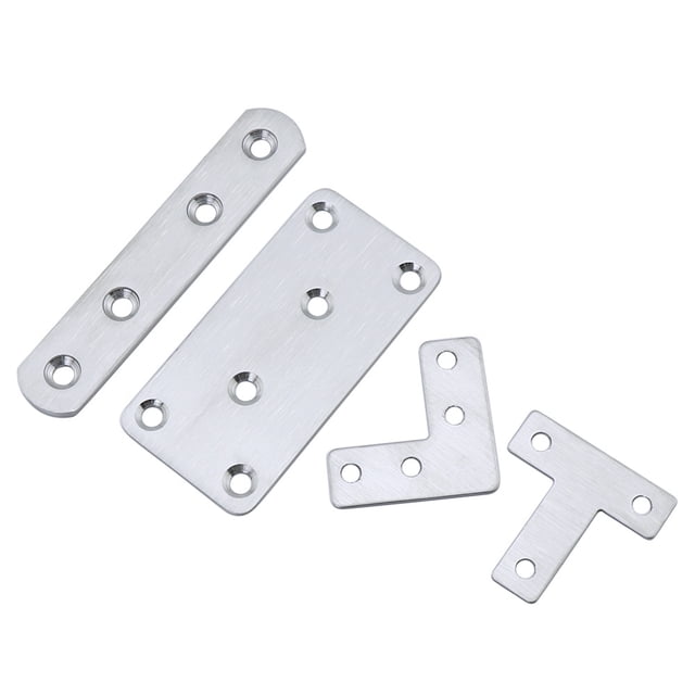 Código de ángulo de acero inoxidable Soporte de ángulo recto de 90 grados Soporte de hierro triangular Pieza de conexión Herraje reforzado Soporte laminado tipo L