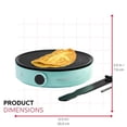 thumbnail image 4 of Holstein Housewares 12-Inch Crepe Maker with Adjustable Temperature, Nonstick Griddle, Easy Clean, Indicator Lights, 4 of 12