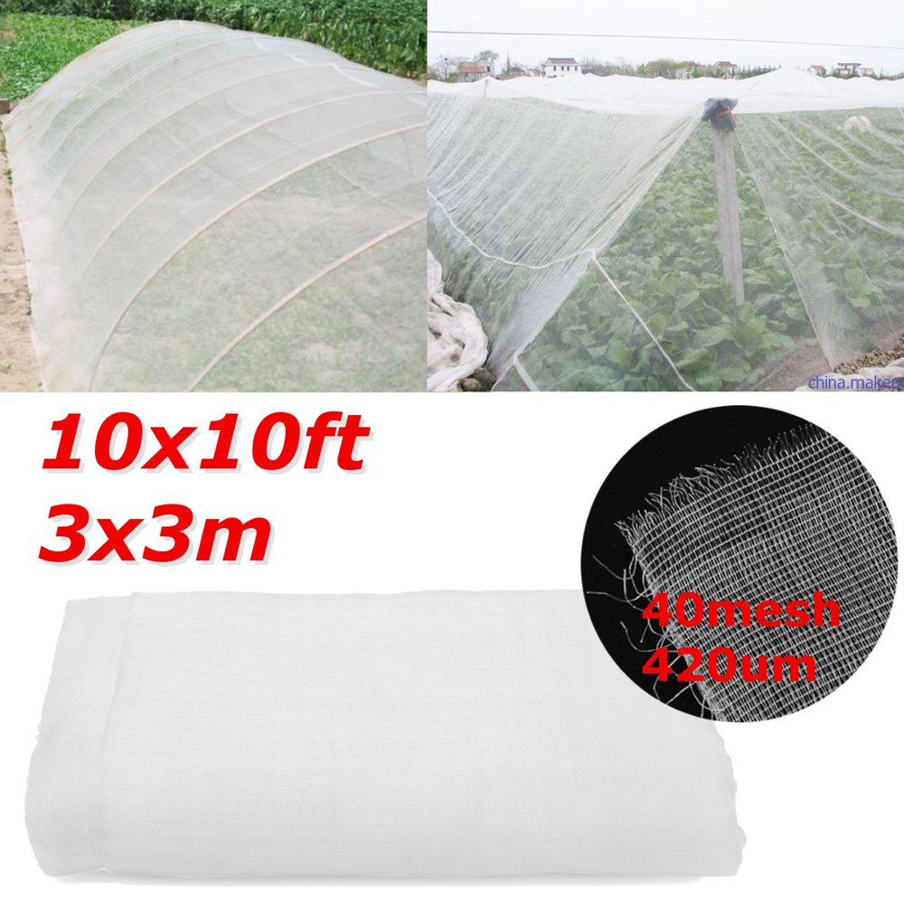 10Ft x 10Ft Mosquito Garden Bug Insect Netting Barrier Bird Hunting Fabric Net