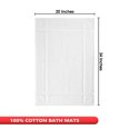 thumbnail image 5 of Ample Decor Cotton Bath Mats 1 Pack 34x20 inches 1350 GSM - for Bathroom Floor, Shower - White, 5 of 7