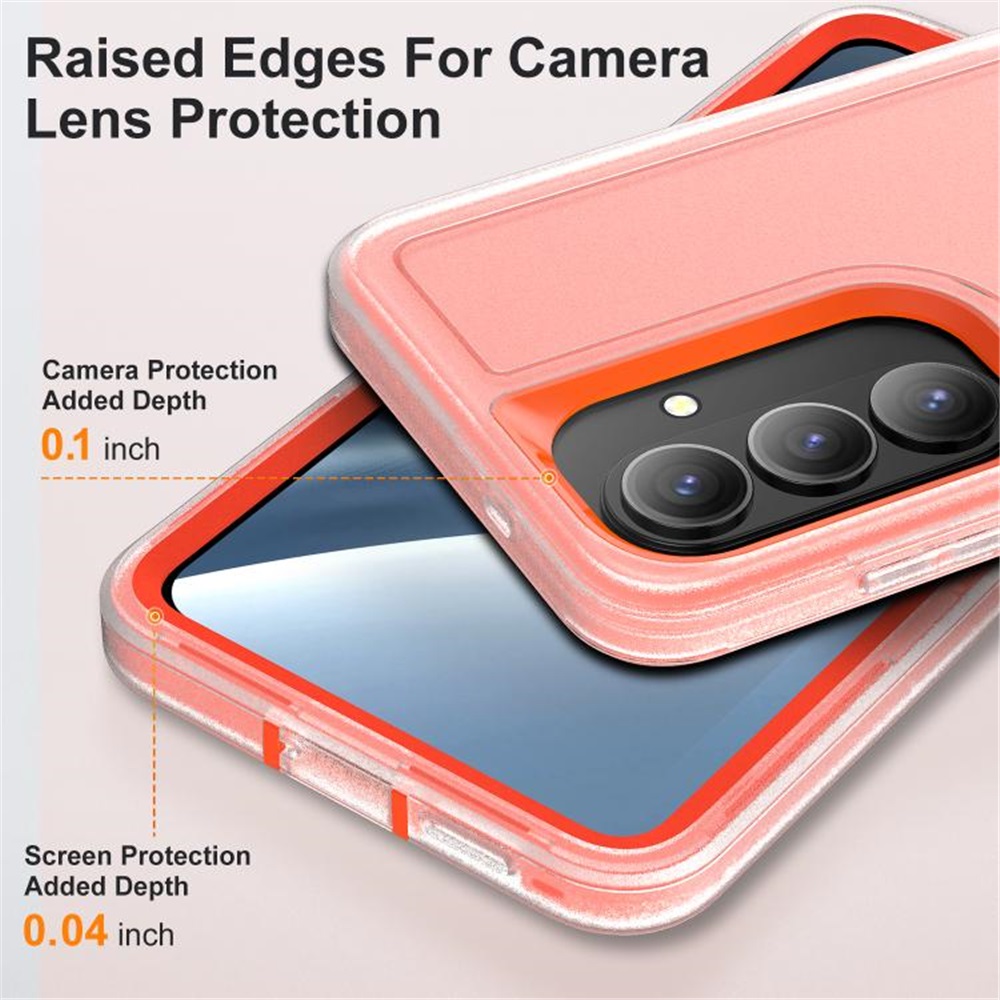 For Samsung Galaxy S26+ 5G 6.7" Phone Case with Built in Kickstand, Shockproof/Dustproof/Drop Proof Heavy Duty Military-Grade Rugged Protective Cover for Samsung Galaxy S26+ 5G,Orange