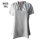 thumbnail image 2 of Camisas de mujer Cuello en V Manga corta Algodón Tops Camiseta Camisetas básicas, 2 of 7