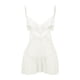 thumbnail image 1 of Gibobby Ropa interior mujer Ropa De Dormir Ropa De Dormir Mujer Cuello En V Bordado Encaje Lencería Lenceria China Gifts Lenceria Sexy Mujer(Blanco, G), 1 of 5