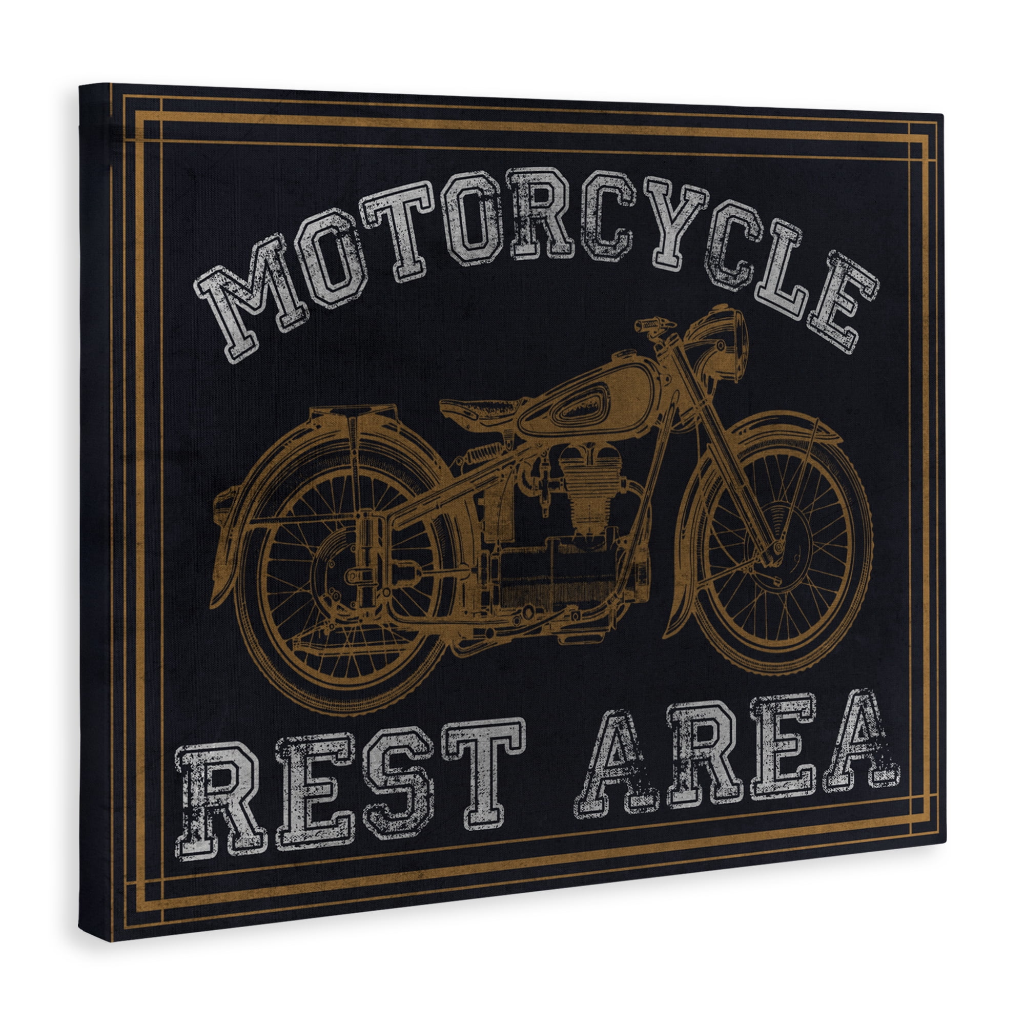 Stupell Industries Motorcycle Rest Area Canvas Wall Art, design by Marcus Prime