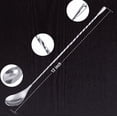 thumbnail image 2 of Cuillère à Mélanger en Acier Inoxydable Ensemble de 2 Outils de Bar à Cocktail Professionnels Design Goutte d'Eau, 2 of 4