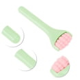 thumbnail image 3 of 1 Pc Rodillo de Ojos Portátil para Mujeres para Salón de Belleza Vacaciones Baño Viaje ABS Silicona Verde Claro, 3 of 3