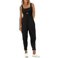 thumbnail image 4 of Summer Jumpsuits for Women 2025 Summer Casual Long Rompers Sleeveless Athletic Gym Yoga Workout Romper Running Overslla with Chest Pads S-2XL, 4 of 8