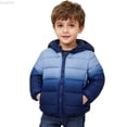 thumbnail image 2 of Liyamei Boys Hooded Gradient Padded Jacket with Zipper for Winter Outdoor Play Size 5-6 Years, 2 of 6