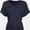 Navy Blue, variant on Women's Short Sleeve V Neck Dolman Top Tshirt