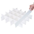 thumbnail image 3 of kjfeif Clearance 4pcs Stackable Case Partition Organizer Box for Socks Belts Office Supplies, Adjustable Compartment Storage Container for Drawer Closet Desk Organization, 3 of 5