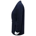thumbnail image 5 of Lilgiuy Womens Casual Solid Open Front Cardigan Long Sleeve Jacket Coat(Navy,2) Winter Clothes for 2022, 5 of 5