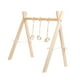 thumbnail image 5 of Gimnasio moderno de juego de madera con juguetes colgantes, fácil de ensamblar y limpiar, actividades de marco de madera para niñas, 5 of 9