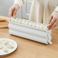 thumbnail image 1 of Dumpling Storage Box Drawer Type Compartment Non-stick Leakproof Space-saving Fresh Keeping Food-grade Refrigerator Dumplings Organizer Crisper Kitchen Accessories, 1 of 8
