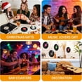 thumbnail image 4 of 24 PCS Funny Retro Vinyl Record Music Gift,Bars,Birthdays, Parties for Music Lovers Colorful Coaste,Home Decor Housewarming and Wedding Decorations Gifts Ideas, 4 of 4