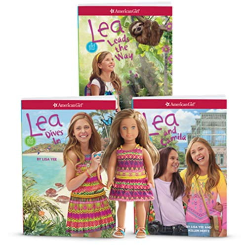new in box american girl lea's beach dress clothing set for 18in doll 