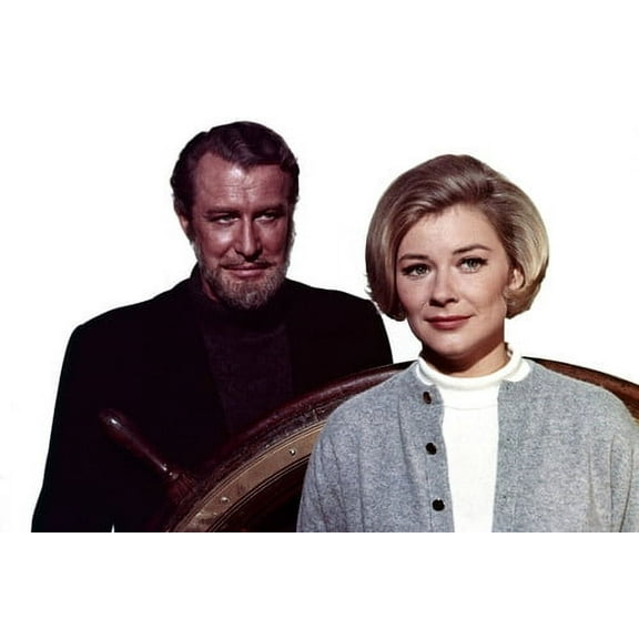 Hope Lange and Edward Mulhare in The Ghost & Mrs. Muir by ships wheel 24x36 Poster