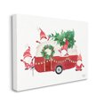 thumbnail image 3 of Stupell Industries Holiday Garden Gnomes Seasonal Holly Wreath Tree Painting Gallery Wrapped Canvas Print Wall Art, Design by Heatherlee Chan, 3 of 7
