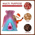 thumbnail image 7 of Fuzoiu Pink Shark Pool Fantasy Print Christmas Gift Bag,Burlap Gift Bag with Drawstring Closure & Hang Tag,Perfect for Holidays, Birthdays, and Special Occasions-Small, 7 of 7