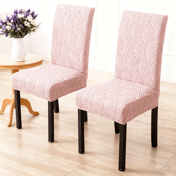 2 Packs Latest Pattern Dining Chair Slipcovers - Stretch Waterproof Stain-Resistant Parsons Chair Protectors, Easy to Clean for Dining Room/Kitchen/Party