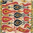 thumbnail image 6 of SAFAVIEH Ikat Betty Southwestern Wool Runner Rug, Cream/Green, 2'3" x 8', 6 of 10